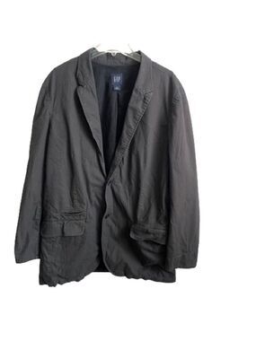 Men’s Gap Vintage Grey Striped Pattern Blazer Size XL!